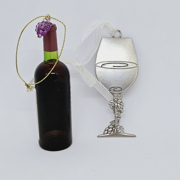2 Pc. Wine Christmas Ornament Set - Picture 5 of 10